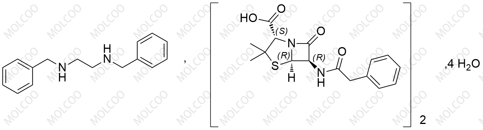 苄基青霉素(苄星)四水合物