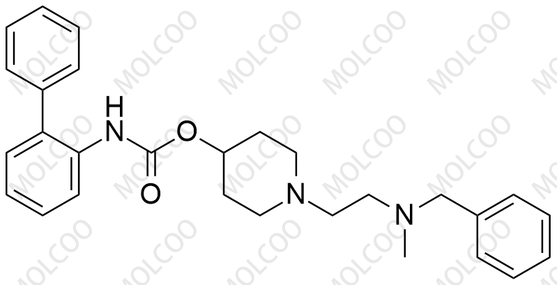 1-(2-(苄基(甲基)氨基)乙基)哌啶-4-基 [1,1-联苯]-2-基氨基甲酸酯