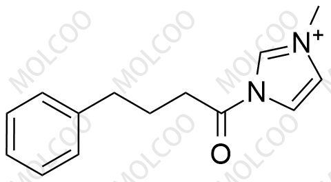 3-甲基-1-(4-苯基丁酰基)-1H-咪唑-3-鎓
