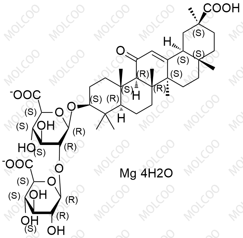 镁甘草酸四水合物