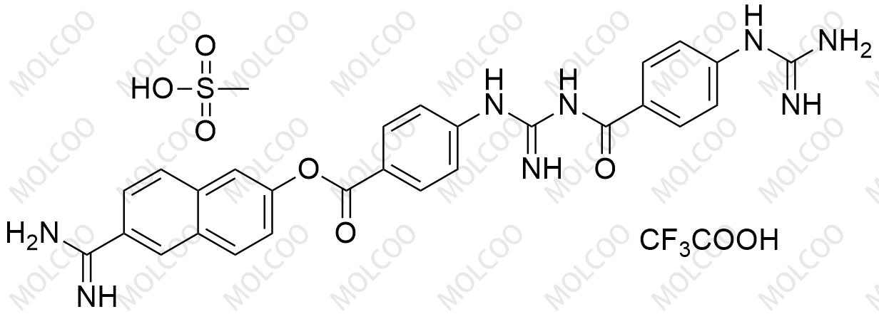 萘莫司他杂质12（甲磺酸三氟乙酸盐）