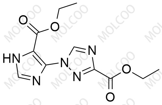 乙基 1-(5-(乙氧羰基)-1H-咪唑-4-基)-1H-1,2,4-三唑-3-甲酸酯
