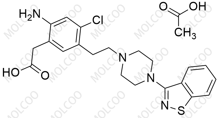 齐拉西酮EP杂质C(醋酸盐）