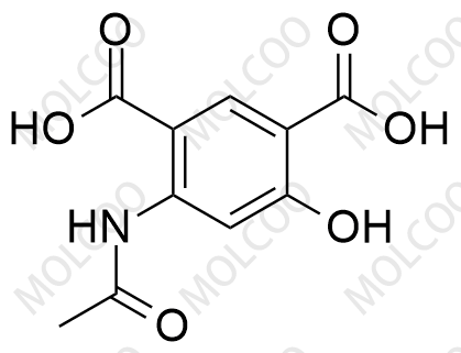 4-乙酰氨基-6-羟基苯-1,3-二羧酸