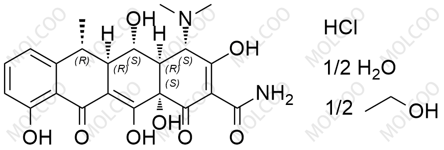 多西环素单盐酸半乙醇半水合物