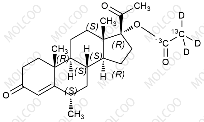 甲羟孕酮醋酸-13C2-D3
