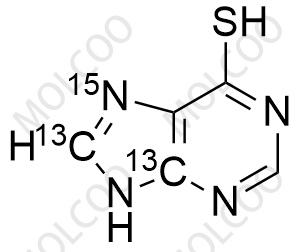 6-巯嘌呤-13C2-15N